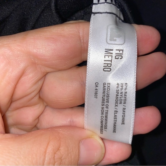 Fig Clothing Black fitted Dress above the knee length  made in Canada - Picture 6 of 6